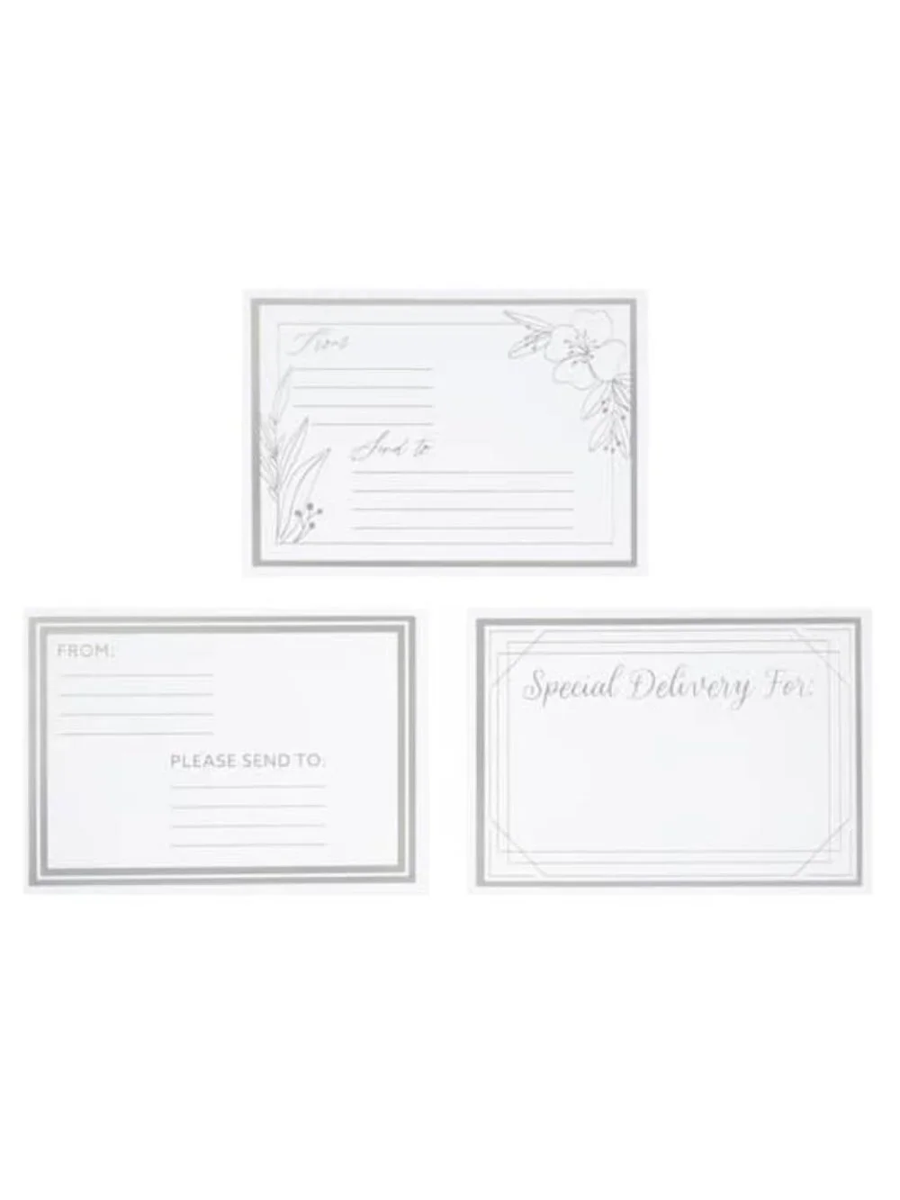 Celebrate It Address Labels 3 Designs 15 Pieces 3.5 In X 5 In Elegant Mailing St